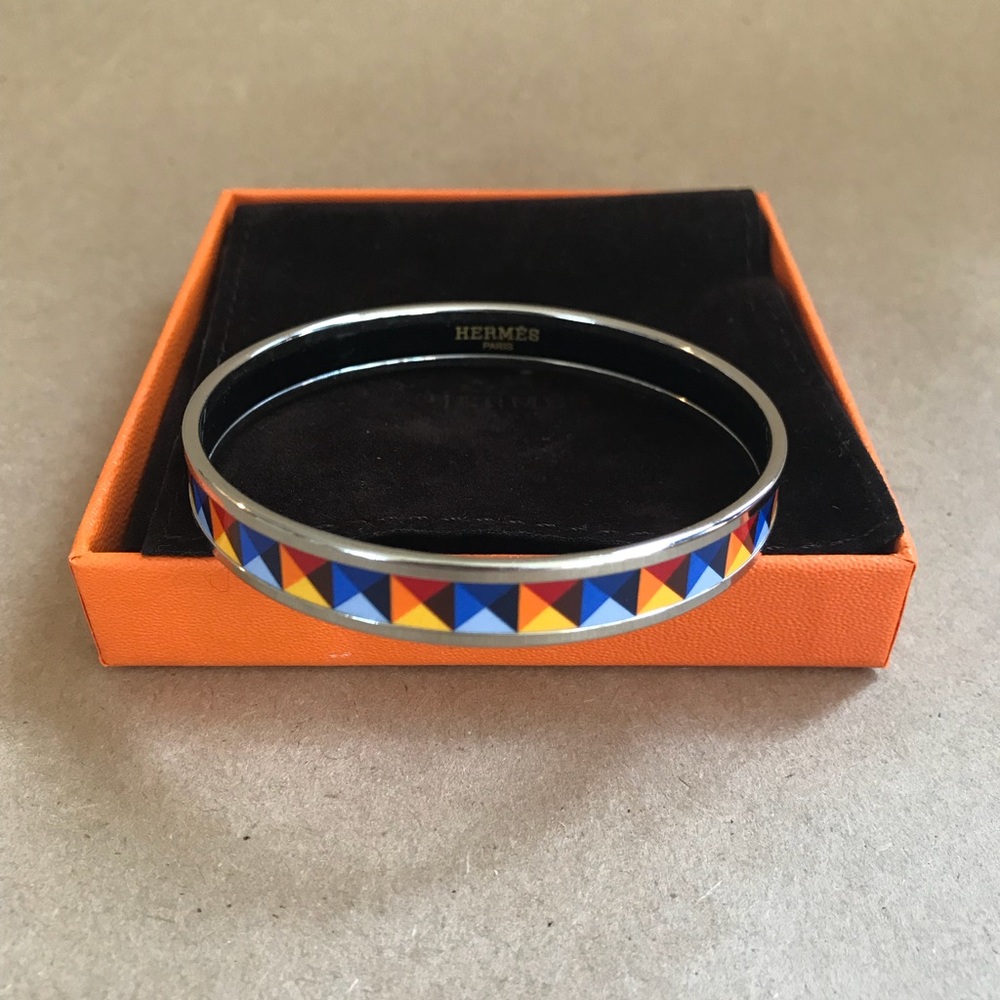 Hermès enamel bangle